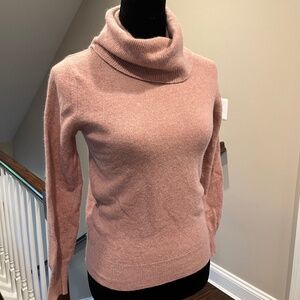 Vintage 80’s George Masket Peach Lambs Wool/Angora Turtleneck Sweater M